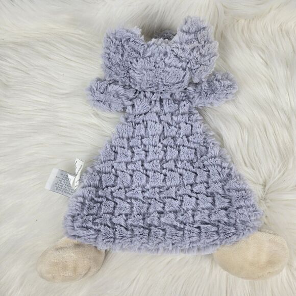 Demdaco Nat & Jules Ellery Elephant Lovey Security Blanket Rattle 14" - Picture 5 of 9